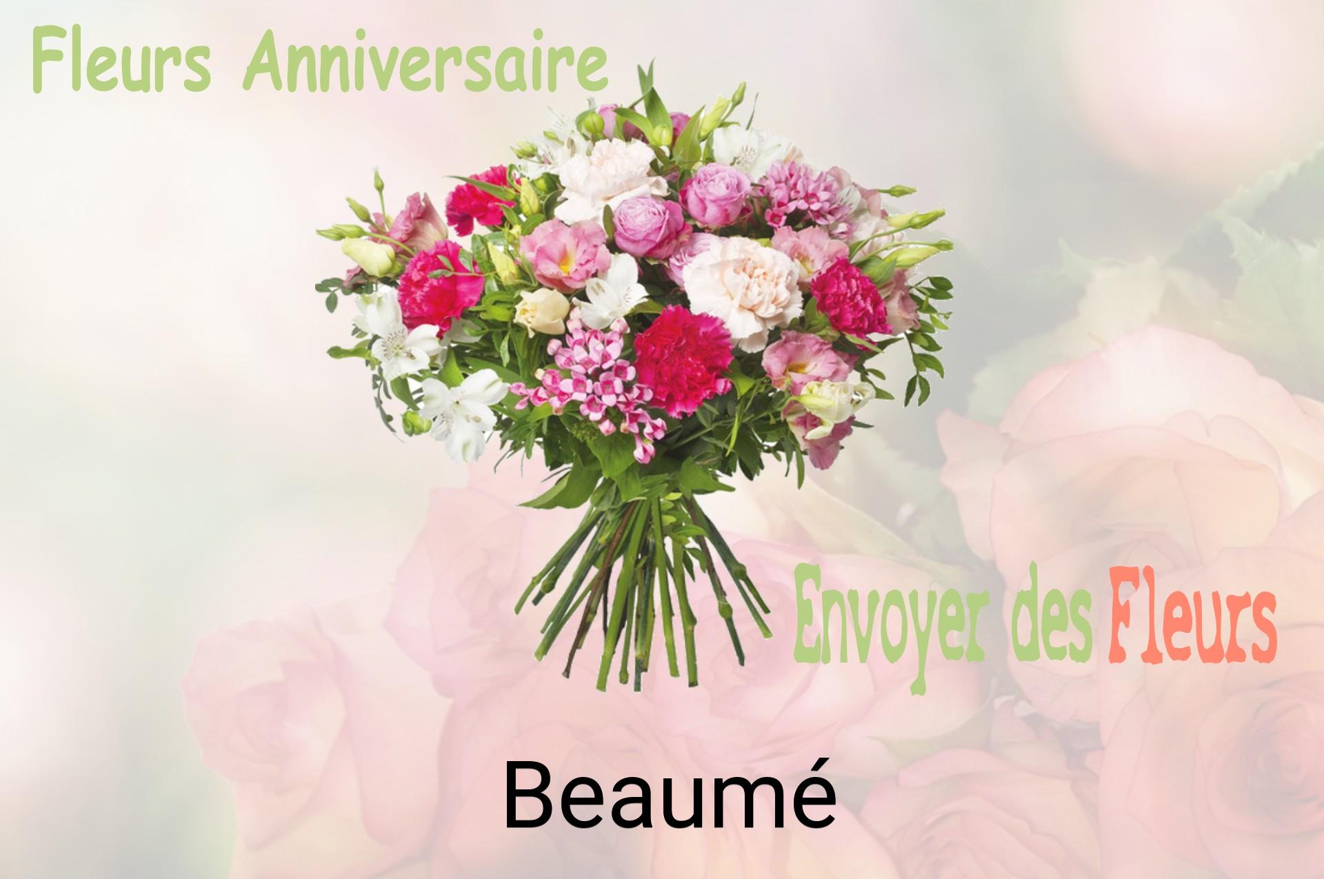 Bouquet de fleurs d’anniversaire livré à Beaumé