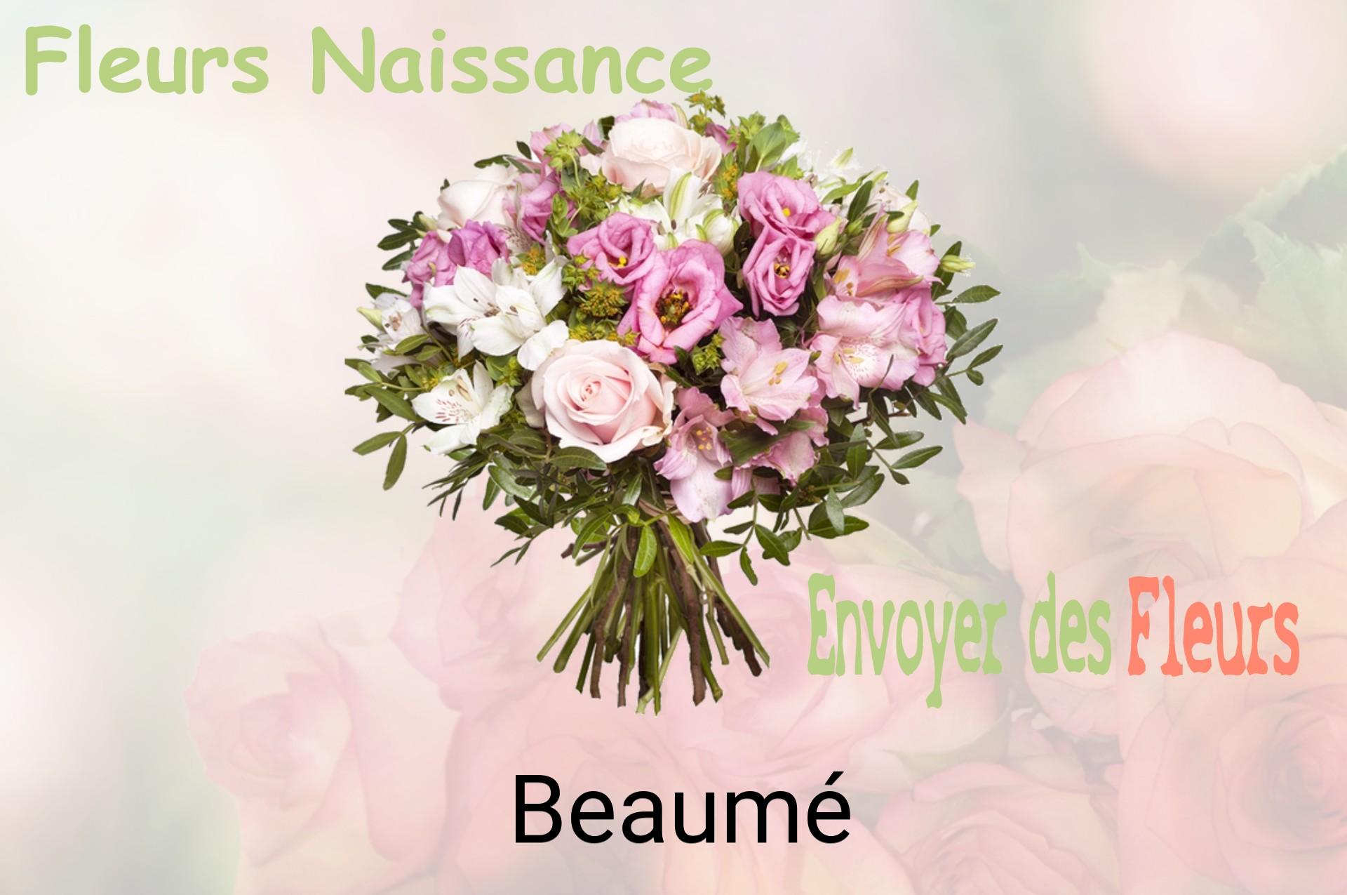 Bouquet de fleurs de naissance livré à Beaumé